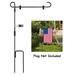 SHARE&CARE Garden Flag Stand Garden Flag Pole Holder with one Tiger Clip and two Spring Stoppers for Garden and Home Decoration 12 x 18 Inches without flag