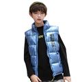 Child Kids Toddler Baby Boys Girls Sleeveless Letter Winter Coats Hooded Jacket Vest Outer Outwear Outfits Clothes Toddler Boy down Jacket No Hood Boys Puffy Jacket Coat Jacket Kid Winter Jacket Kids