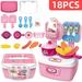 Kids Tool Set Role-Play Tools Set Kids Pretend Play Toys Engineer Kitchen Doctors Makeup Pretend Game Tools Educational Toys Birthday for Boys Girls Role Play