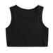 Toddler Kids Girls Dance Tank Top Racerback Crop Tank Top Sleeveless Sports Dance Top For Ballet Gymnastics Dancewear Girls Ruffle Outfits Size