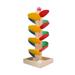 Colorful wood tree Marble Track Game Funny Desk for Kids