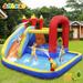 Joyldias Inflatable Water Slide Bounce House Playhouse with 4 Water Guns Pool Basketball Hoop Air Blower Bag