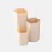 Portable Organizer Plastic Waterproof Makeup Brush Storage Box Cosmetic Organizer Cosmetic Holder Makeup Brush Barrel Holder KHAKI