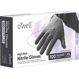 OWELL High Risk Nitrile Gloves | High Risk Fentanyl Resistant Gloves 4mil Latex Free Powder Free Medical Exam Gloves (SMALL 100 Count)