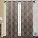 Lumento Thermal Insulated Blackout Window Drapes Grommet Room Darkening Curtain Floral Printed Window Treatments for Bedroom Living Room Brown W:43 x H:63