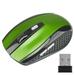 Wireless Gaming Mouse Adjustable DPI 2.4G 6 Buttons Optical Mouse for Laptop Notebook PC Green