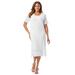 Plus Size Women's Crochet Dress by Jessica London in White (Size 20 W)