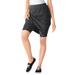 Plus Size Women's Stretch Cotton Skort by Woman Within in Black Dot (Size 4X)