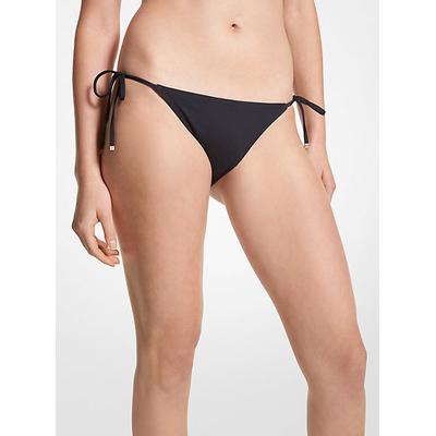 Michael Kors Stretch Nylon Bikini Bottom Black XS