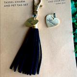 Anthropologie Dog | - Anthropologie- Love Black Vegan Tassel & Pet Charm | Color: Black/Gold | Size: Os