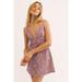 Free People Dresses | Free People Nwt Dangerous Love Sleeveless Lace Mini Dress Wisteria Size 8 New | Color: Purple | Size: 8