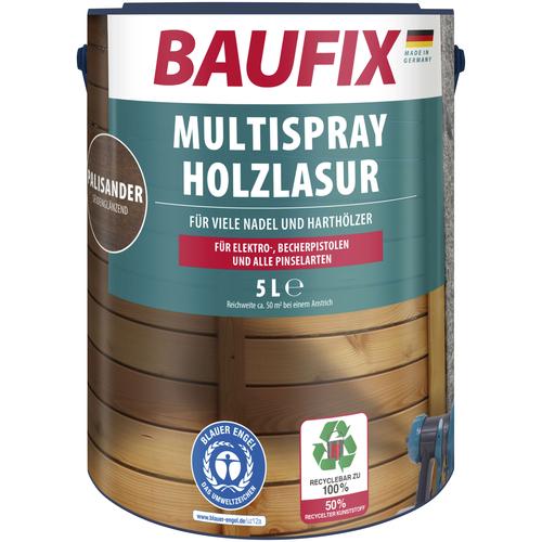 "BAUFIX Holzschutzlasur ""Multispray Holzlasur"" Farben Gr. 5,00 l, beige (palisander) Holzlasuren"