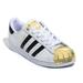 Adidas Shoes | Adidas Superstar Metal Toe Black Gold Sneaker Women Size 6 | Color: Gold/White | Size: 6