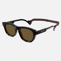 Gucci Accessories | New Men Gucci Eyewear Gg1238s 001 Gucci Sunglasses + Fabric Chain | Color: Black/Brown | Size: Os