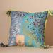 Anthropologie Accents | Anthropologie Upcycled Hideaway Pillow- Blue | Color: Blue/Yellow | Size: Os