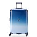 DELSEY Paris Cactus Hardside Luggage with Spinner Wheels, White/Blue, Checked-Large 28 Inch, Cactus Hardside Luggage With Spinner Wheels