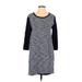 Gap Casual Dress - Shift: Blue Marled Dresses - Women's Size Small