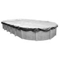 Robelle 10-Year Dura-Guard Silver Oval Winter Pool Cover 10 x 15 ft. Pool