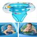 Swim Floats Baby Swimming Pool Ring for Infant Toddler Kids Summer Inflatable Safety PVC Seat-Blue