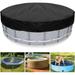 10 Ft Round Pool Cover Solar Covers for Above Ground Pools Inground Pool Cover Protector with Drawstring Design Increase Stability Hot Tub Cover Ideal for Waterproof and Dustproof (Black)
