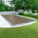 Pool Mate 15 Year Extra-Large Mesh Sandstone In-Ground Winter Pool Cover 20 x 45 ft. Pool