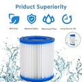 1 Pack Type D Pool Filter Cartridge for Intex Type VI Filter Pump Replacement Cartridge Type S1 Easy Set Swimming Pool Filter Cartridges