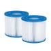 Lark Above Ground Pool (Type D) Filter Cartridge Replacement for 600 Gallon and Summer Waves and Funsicle Filtration Systems (2-Pack)