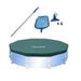 Intex Swimming Pool Maintenance Kit with Vacuum and Pole & 10â€™ Round Pool Cover