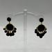 Kate Spade Jewelry | Kate Spade Black Rhinestones Goldtone Chandelier Dangle Earrings | Color: Black/Gold | Size: 1 1/2”X1 1/4”