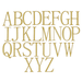 Unfinished Wood Letter Alphabet in FangSong Font (1 Tall (2 Full Alphabets) 1/4 Thickness)