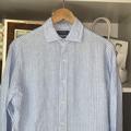 Polo By Ralph Lauren Shirts | Button Down Ralph Lauren Linen Shirt | Color: Blue/White | Size: L