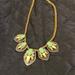 J. Crew Accessories | J Crew Necklace | Color: Blue/Gold/Gray/Green/White | Size: Os