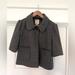 Anthropologie Jackets & Coats | Grey Tweed Tulle - Boutique Brand- Cropped Jacket With Leather Piping | Color: Gray | Size: L