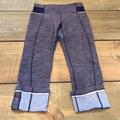 Lululemon Athletica Pants & Jumpsuits | Lululemon Denim Crop Leggings 4 | Color: Blue | Size: 4