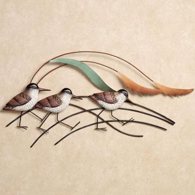 Shorebird Beach Wall Sculpture Brown , Brown