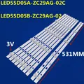 1 ensemble = 10 pièces LED Rétro-Éclairage Bande LED55D05A-ZC29AG-02 LED55D05B-ZC29AG-02 Pour