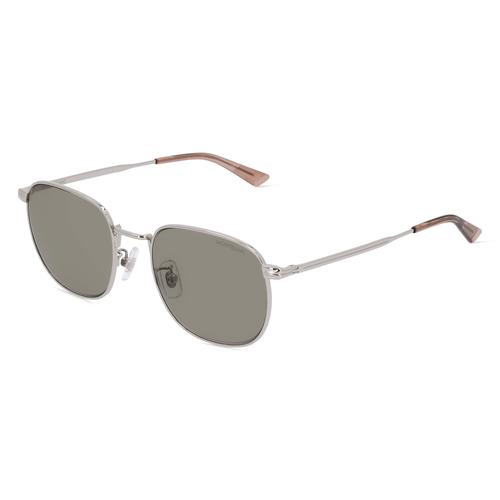 Montblanc MB0265S Herren-Sonnenbrille Vollrand Eckig Metall-Gestell, silber