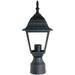 Sunlite 41322 - SUNLITE 41322 POST MOUNT CARRIAGE LAMP FIXTURE, 60 WATTS MAX, SINGLE MEDIUM Outdoor Post Top LED Fixture