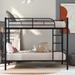 Silver Twin Over Twin Metal Bunk Bed