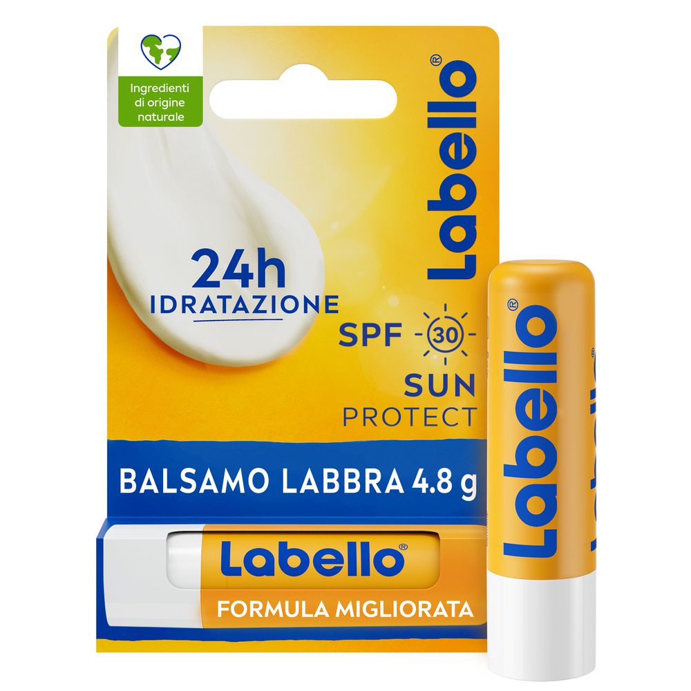 Labello Sun Protect SPF30 4.8 g, Burrocacao labbra idratante e protett