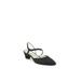 Wide Width Women's Minimalist Slingback Pump by LifeStride in Black (Size 8 W)