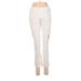 Peck & Peck Jeggings - Low Rise Boot Cut Cropped: Ivory Bottoms - Women's Size 2 - Colored Wash