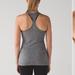 Lululemon Athletica Tops | Lululemon Cool Racerback Tank Top | Color: Black/Gray | Size: 4