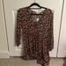 American Eagle Outfitters Dresses | American Eagle Gauze Floral Long Sleeve Dress. | Color: Black | Size: Xs