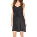 Madewell Dresses | Madewell 100% Silk Daybreak Black Mini Slip Dress | Color: Black | Size: Adjustable