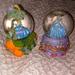 Disney Accents | Disneys Cinderella Mini Glass Snow Globes | Color: Blue/Orange | Size: Os