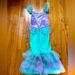 Disney Costumes | Never Worn Disney Little Mermaid Costume. | Color: Blue/Purple | Size: 7/8