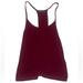 Brandy Melville Tops | Brandy Melville Womens Tank Top Red Maroon Burgundy One Size Spaghetti Strap | Color: Pink/Red | Size: M