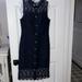 J. Crew Dresses | J Crew Lace Dress-Fully Lined With Rhinestone Buttons-Navy Blue | Color: Blue | Size: 8