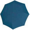 Taschenregenschirm DOPPLER "Smart fold uni, crystal blue" blau (crystal blue) Regenschirme Taschenschirme